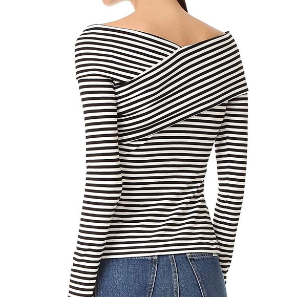 SOLD ** Theory Off The Shoulder Top - Picture 2 of 4